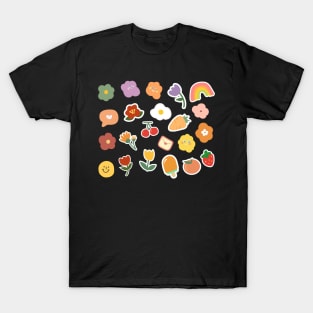 Korean Aesthetic Sticker Pack T-Shirt